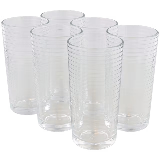 Waterglazen Ribbel 270 ml 6 Stuks