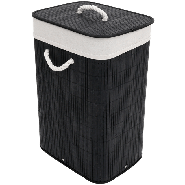 Bamboe Wasmand Zwart 65L