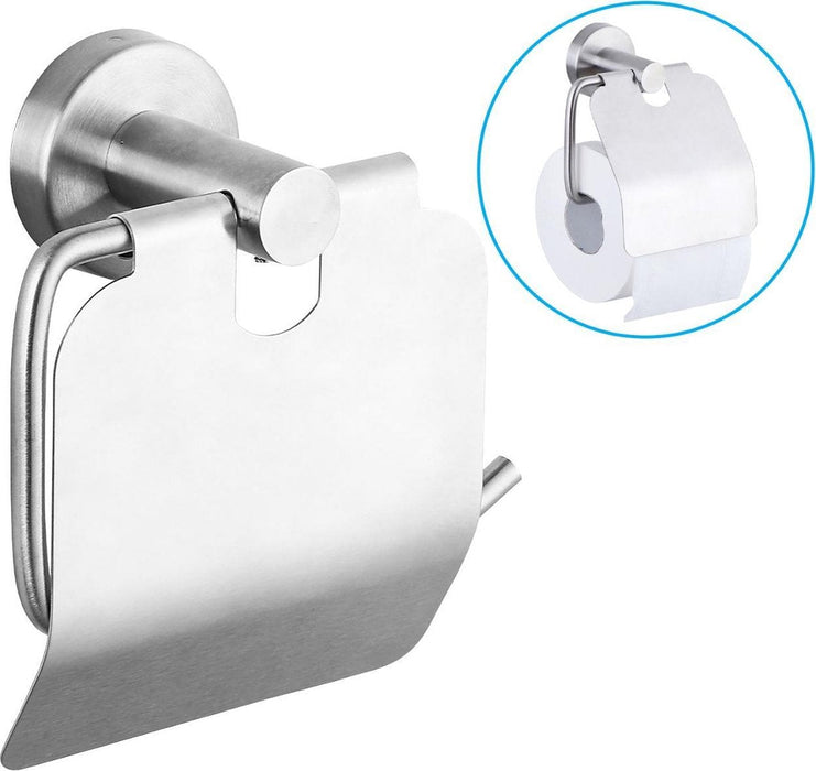 WC rol Houder RVS Toiletrolhouder Wc Rolhouder Met Klep