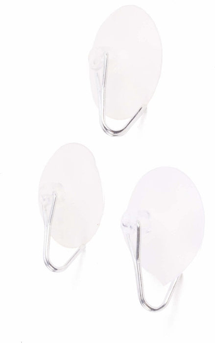 Zuignap met Haak 45 mm Wit 3 stuks