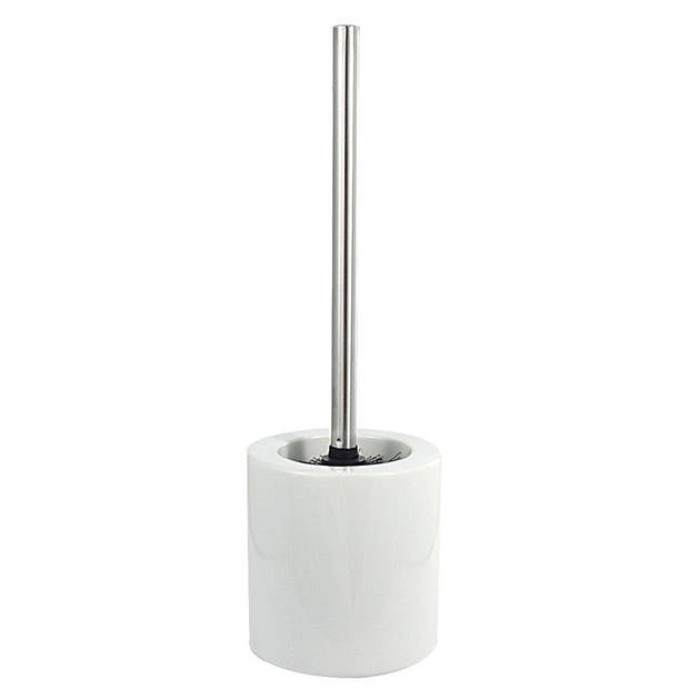 WC Borstel Keramiek met Houder - 40 cm - Wit