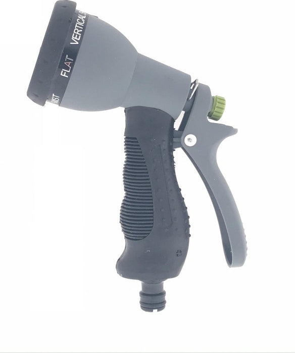 Sproeipistool met 7 Spuitstanden - Sproeikop voor Tuinslang - Broespistool met Softgrip - Grijs