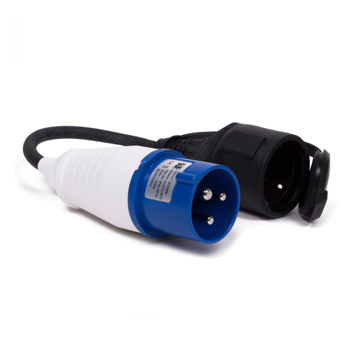 CEE Verloop Contra 0,35 mtr – CEE naar Schuko | IP44 | 16A 250V