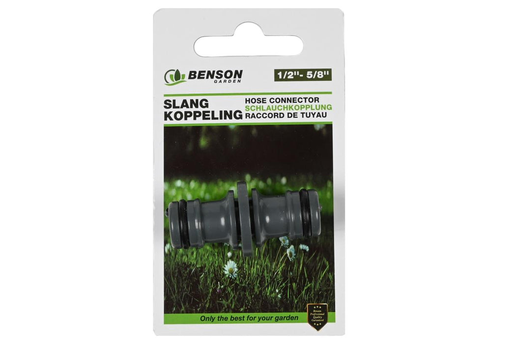 Verlengkoppeling Tuinslang 1/2" – 5/8" | Kunststof | Voor Eenvoudige Slangverlenging