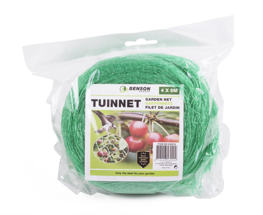 Tuinnet 4x5 Meter – Klimnet voor Groenten, Bonen & Klimplanten