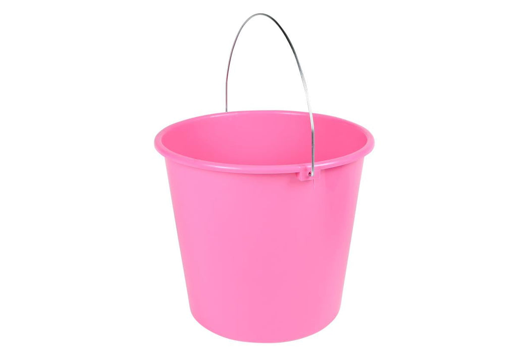 Emmer 10 Liter – Kunststof met Metalen Hendel | Roze, Blauw & Grijs