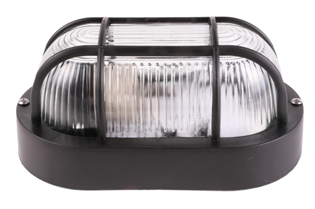 Bullseye Buitenlamp Ovaal – Zwart | IP44 | E27 Fitting