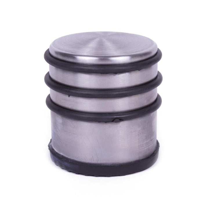 Deurstopper Ø9 cm RVS – Met Rubberen Ringen | 1,1 kg