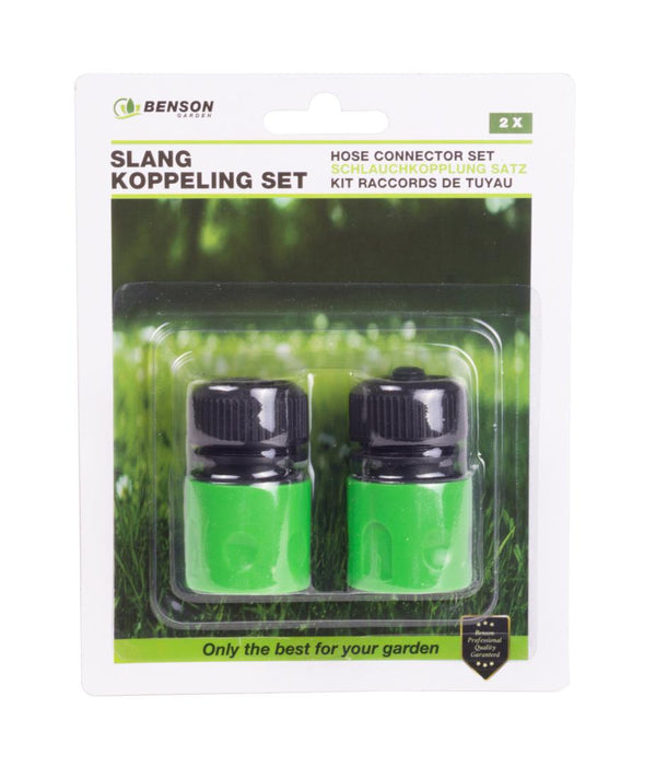 Slangkoppeling Set 2-Delig – Actie | Snel & Eenvoudig Aansluiten van Tuinslangen