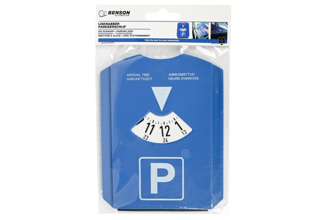 Parkeerschijf met IJskrabber – 2-in-1 | Compact & Handig 15,5 x 12 cm