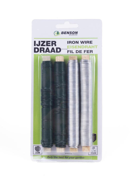 IJzerdraad 0,7 mm x 30 m – Geplastificeerd & Ongeplastificeerd | Voor Tuin & Klussen