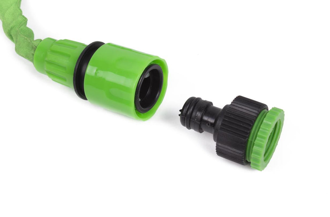 Uitrekkende Tuinslang 10 Meter – Groen | Flexibele Slang met Sproeikop 7 Standen