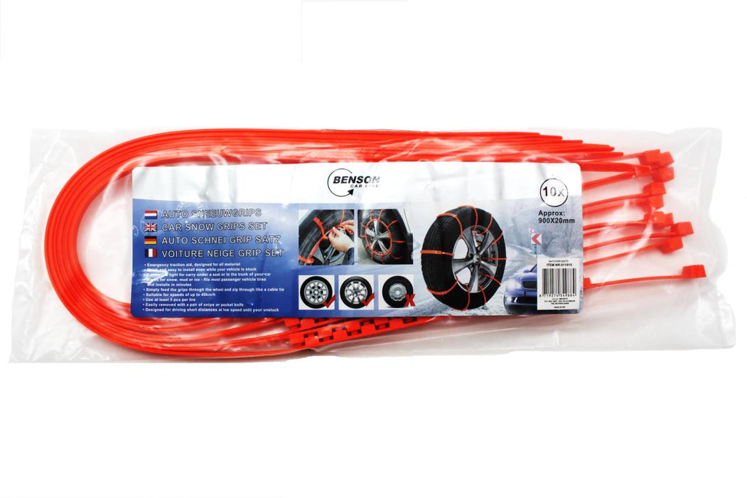Antislip voor Autobanden – 12-delig | Grip op Modder, Zand & Sneeuw