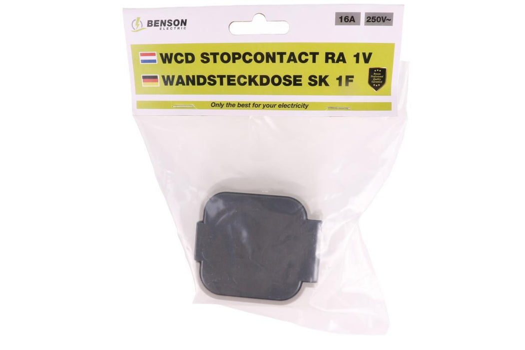 Stopcontact 1-voudig Waterdicht IP54 – 250V AC | 16A