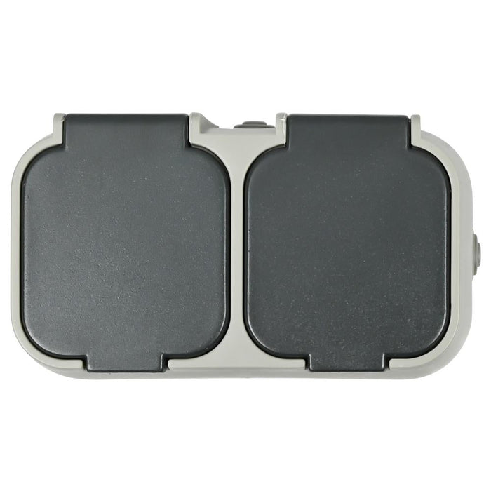 Stopcontact 2-voudig Waterdicht IP54 – 250V AC | 16A