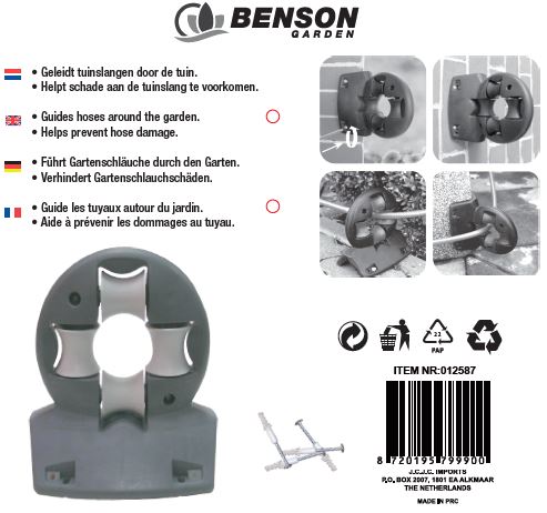 Tuinslanggeleider – Kunststof | Voorkomt Knikken & Scheuren