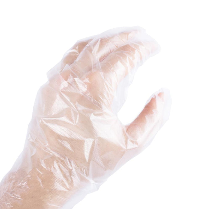 Werkhandschoen Wegwerp 50 dlg – Polyethyleen Geruwd | One Size