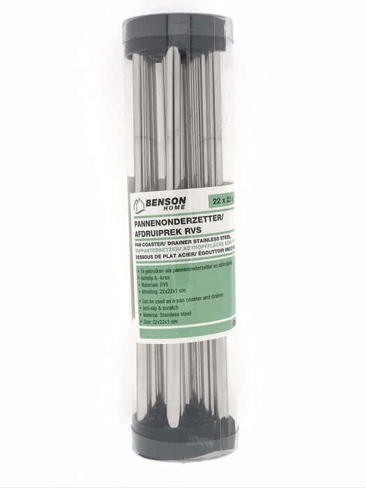 Pannenonderzetter/ afdruiprek RVS