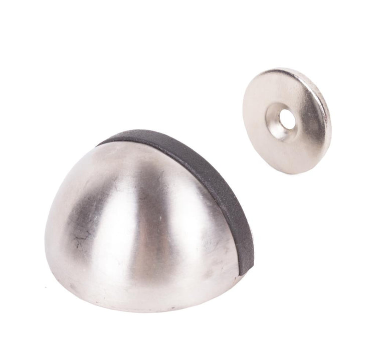 Magnetische Deurstopper – Geborsteld RVS | Inclusief Schroeven & Tape