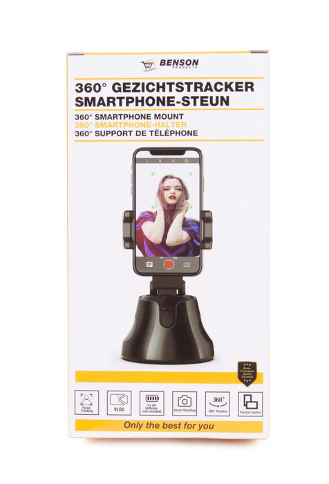 Telefoonhouder met gezicht tracking 360°