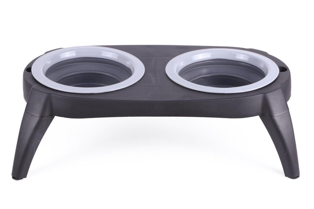 Dierenvoerbakken opvouwbaar in houder