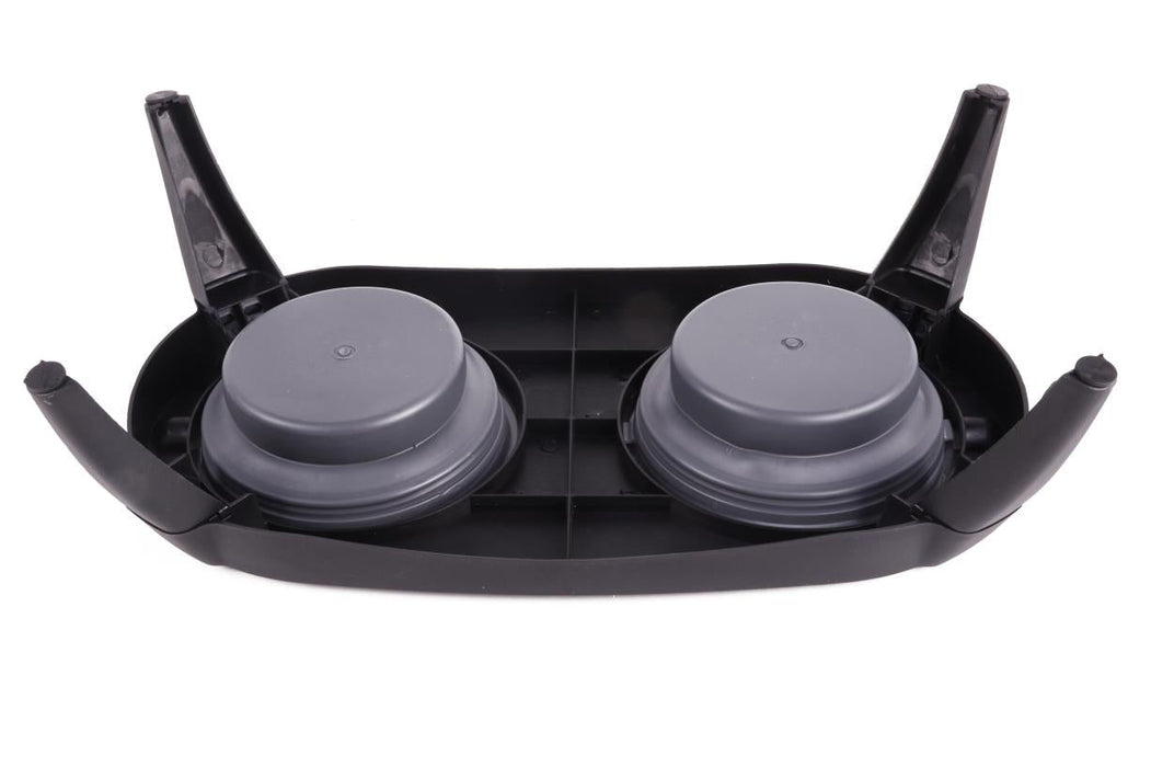 Dierenvoerbakken opvouwbaar in houder