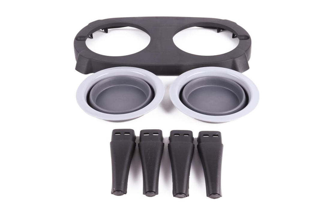 Dierenvoerbakken opvouwbaar in houder