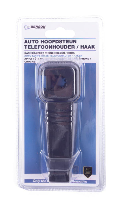 Telefoonhouder + haak auto hoofdsteun