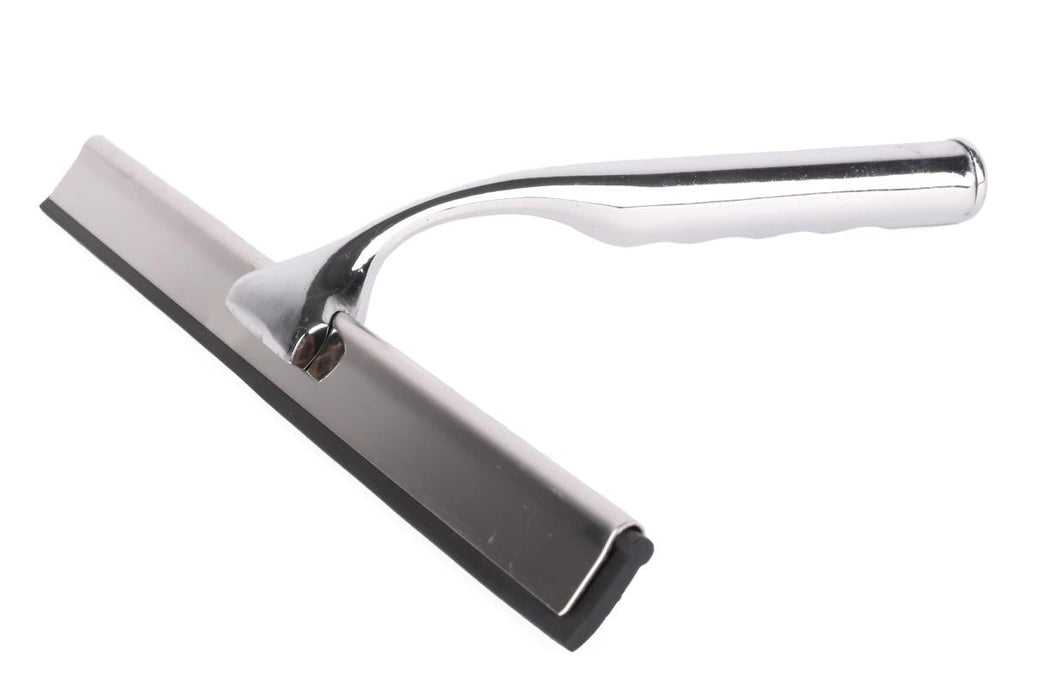 RVS Wisser 25 cm met Wandhouder – Roestvrij Staal | Voor Douche, Tegels & Spiegels