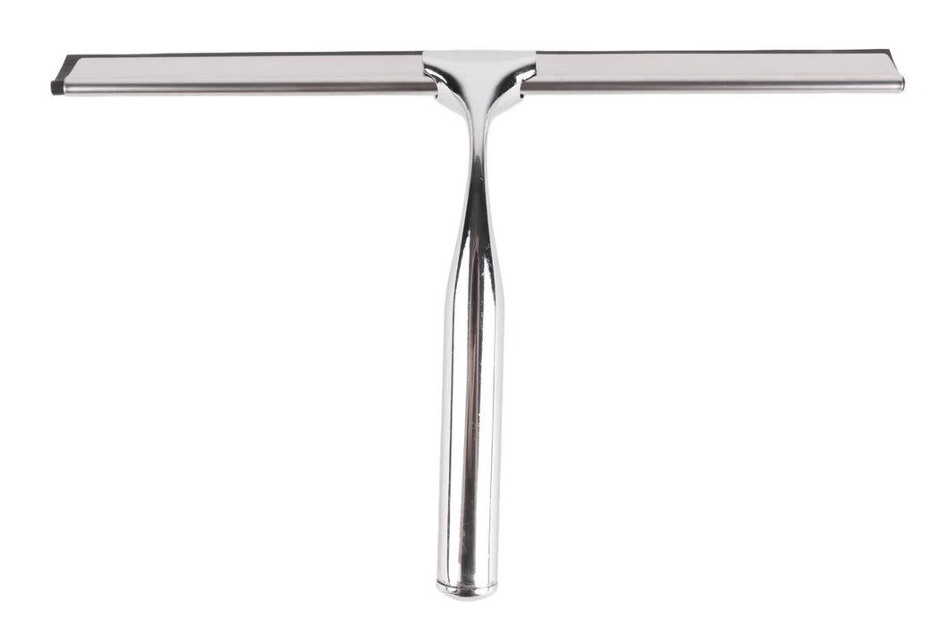 RVS Wisser 25 cm met Wandhouder – Roestvrij Staal | Voor Douche, Tegels & Spiegels