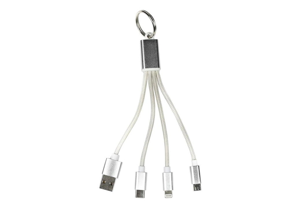 USB kabel 3-in-1 sleutelhanger 13 cm