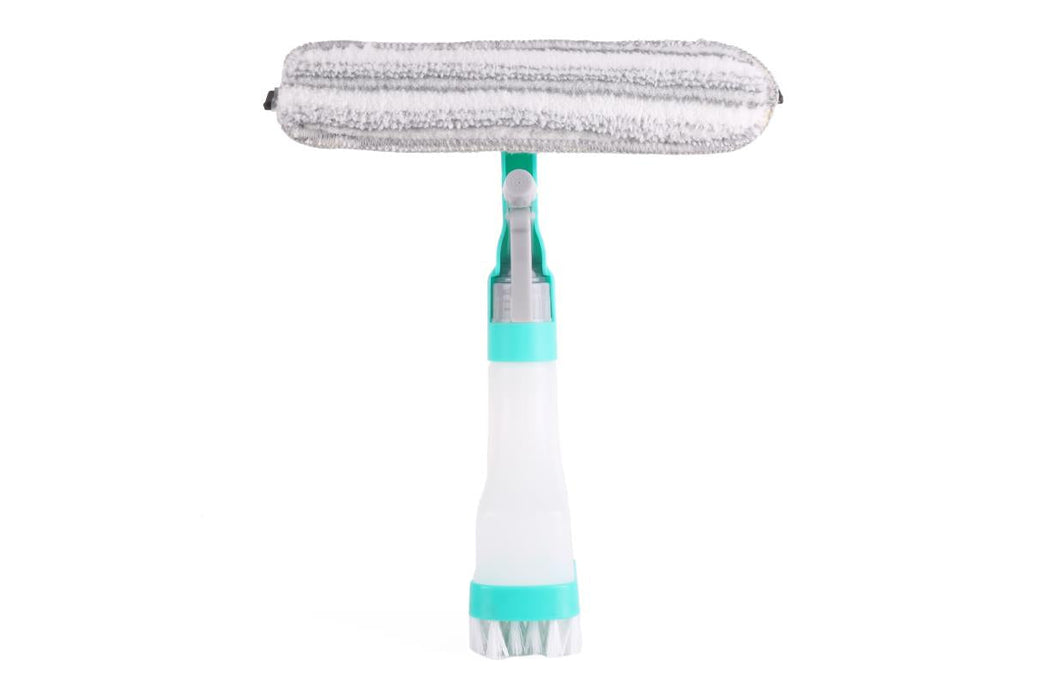 Raamwisser Spray 5-in-1 – Spuiten, Reinigen & Drogen | Met Microvezeldoek & 200 ml Reservoir