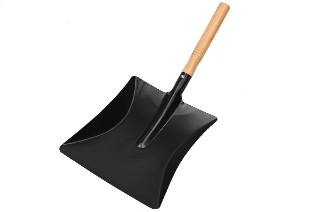 Stofblik Gepoedercoat Staal met Houten Steel – 43,5 cm | Stevig & Duurzaam