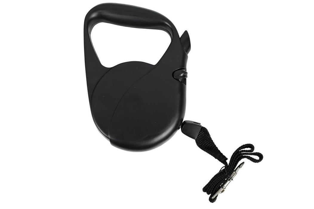 Hondenriem rollijn 5 mtr zwart