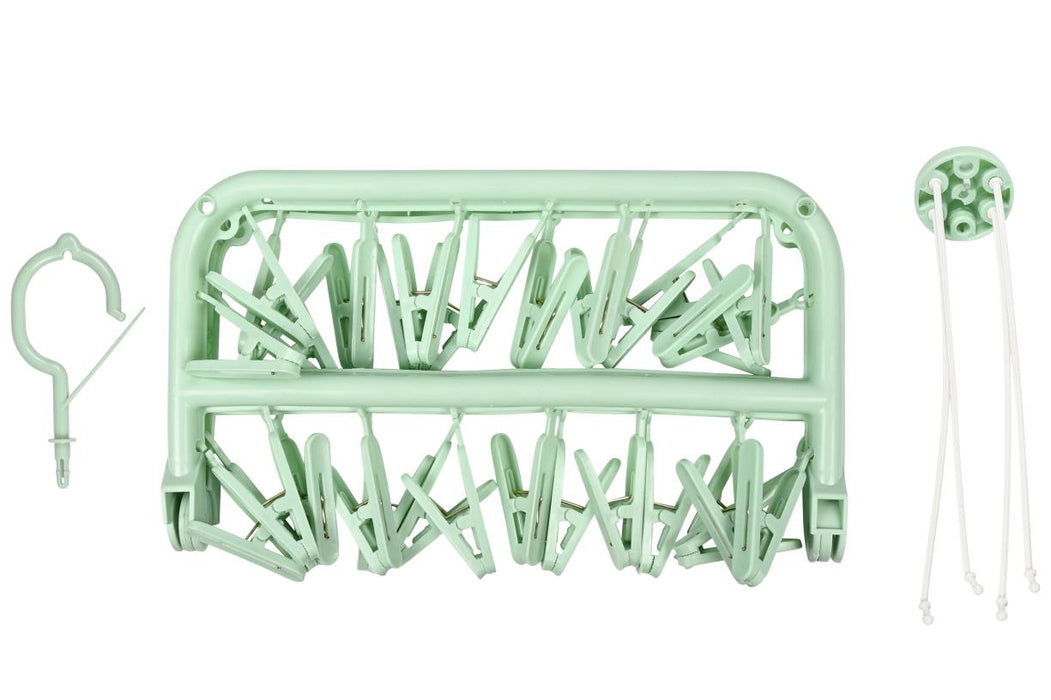 Droogcarrousel opvouwbaar met 32 knijpers