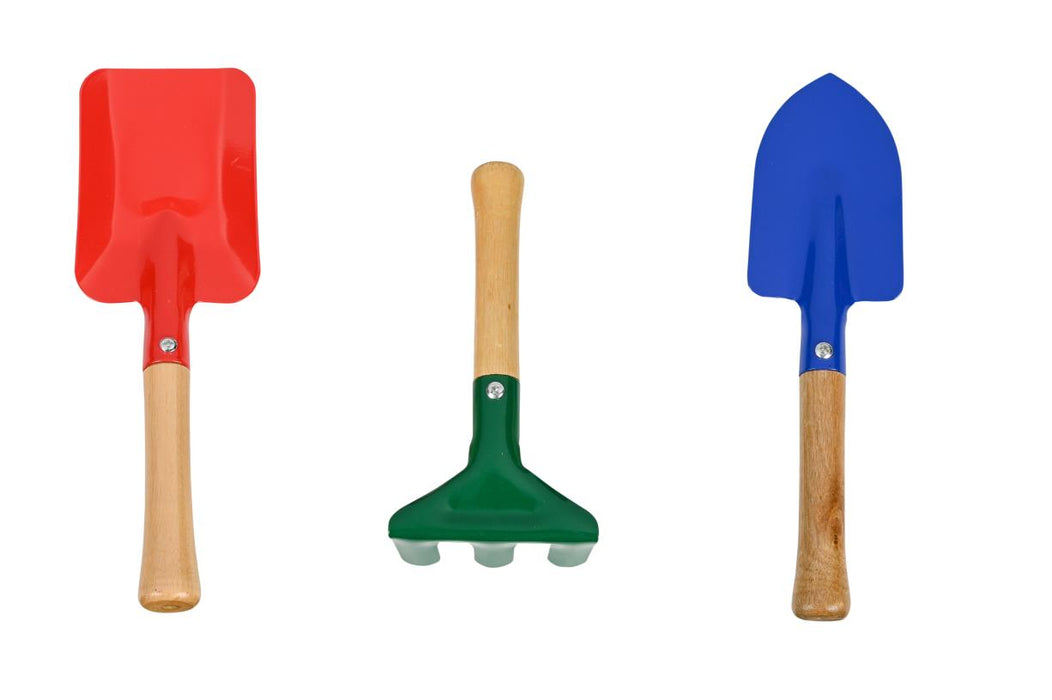 Kinder Tuingereedschap Set 3-Delig – Schep, Bezem & Hark | Voor Kleine Tuiniers