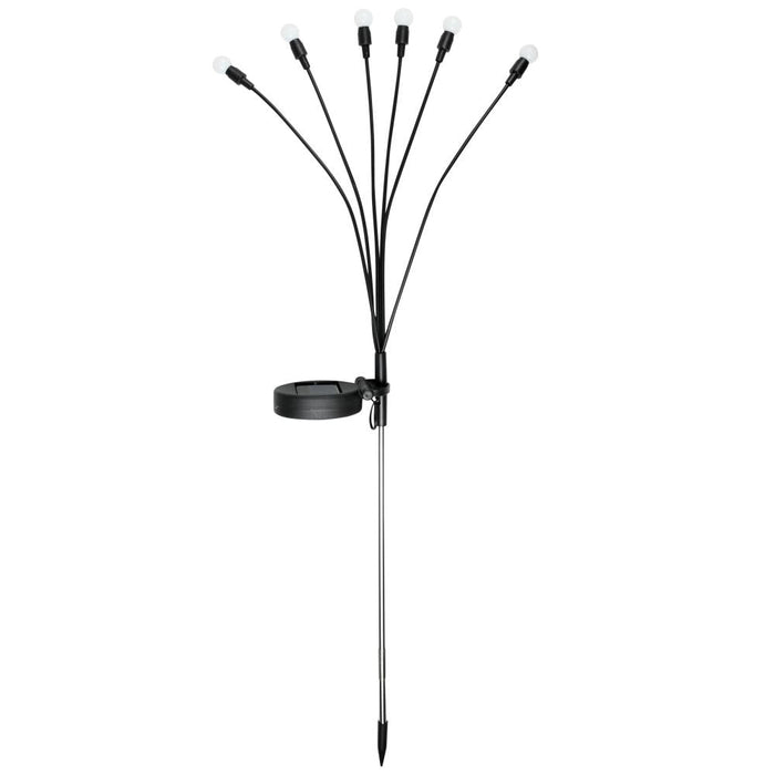 Tuinlamp Solar 6 Bol Flex – 70 cm | Warm Wit LED | RVS