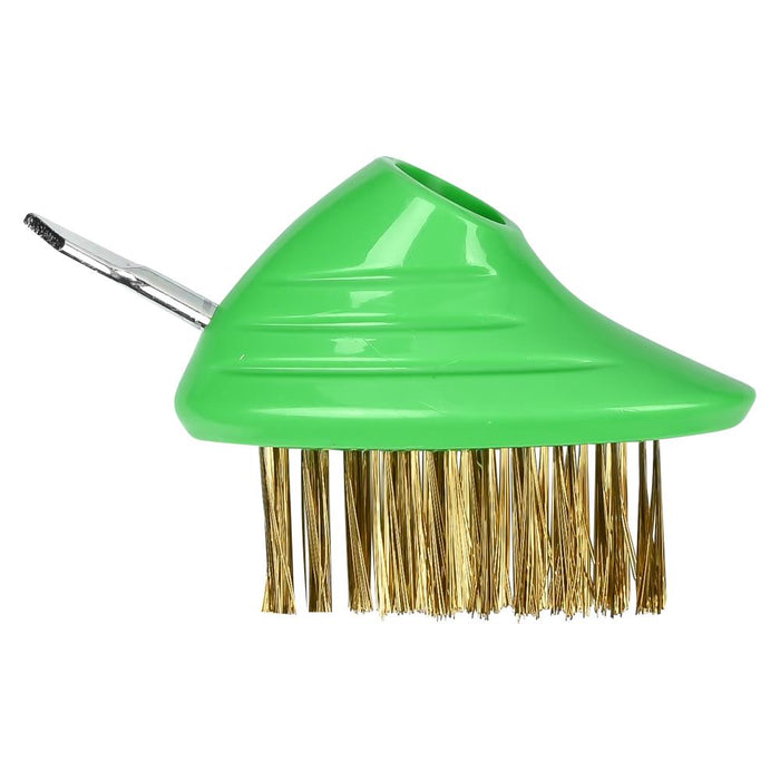 Voegenstaalborstel Ovaal Kunststof – Voor Bezemstelen met Schroefdraad