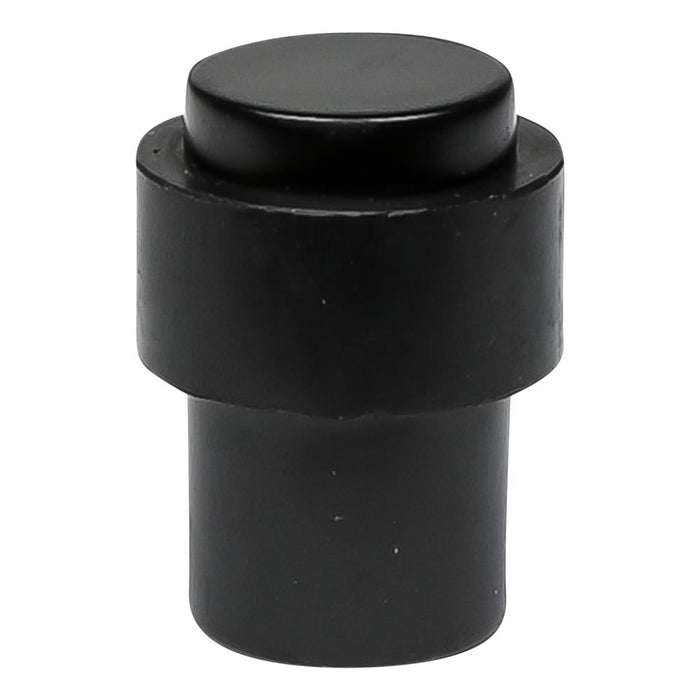 Deurstopper Zwart – Voor Vloermontage | Ø30 × 40 mm | Zink & Rubber