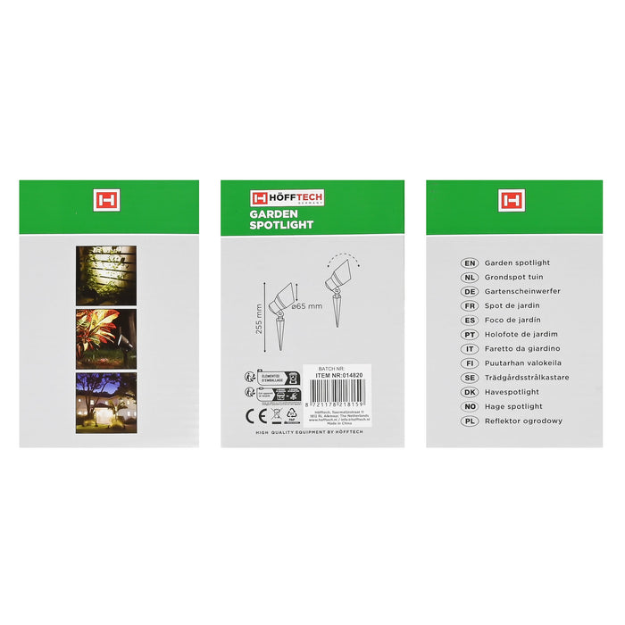 Grondspot Tuin met RA Stekker – IP65 | Aluminium | GU10 Fitting