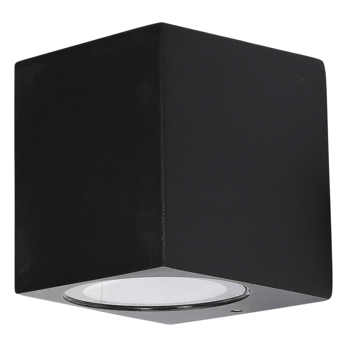 Vierkante Wandlamp Buiten – Zwart | IP65 | Aluminium | GU10