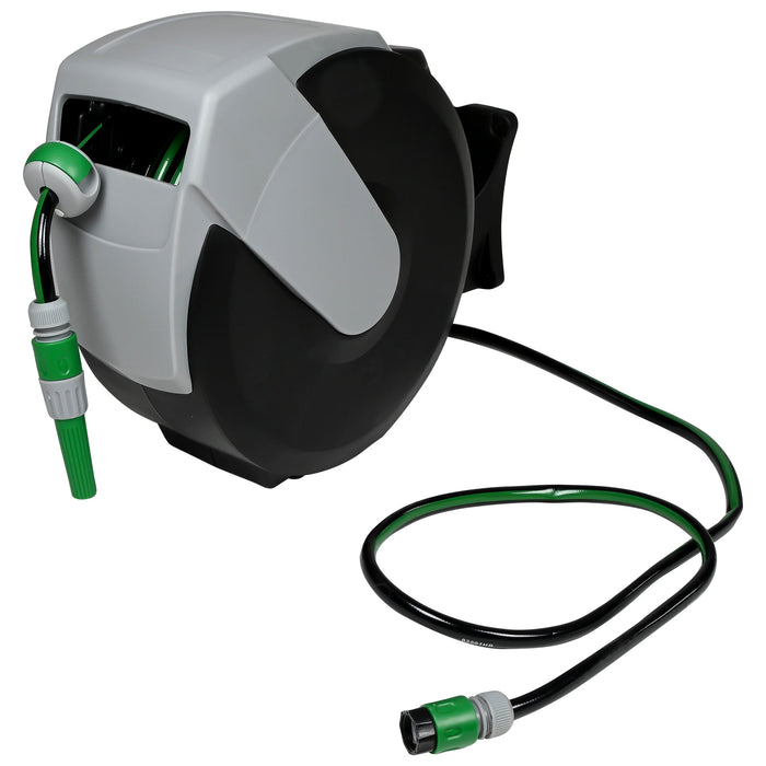 Wandslangenbox 25 Meter – Automatisch Oprolbaar | 180° Draaibaar & Compleet met Tuinslang