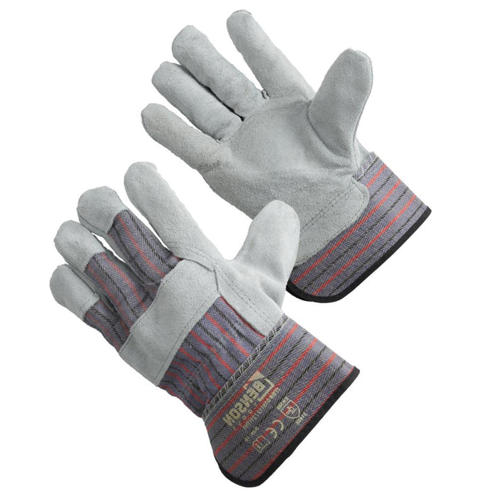 Werkhandschoenen Rundsplitleder – EN388 3143X | Stevig & Comfortabel