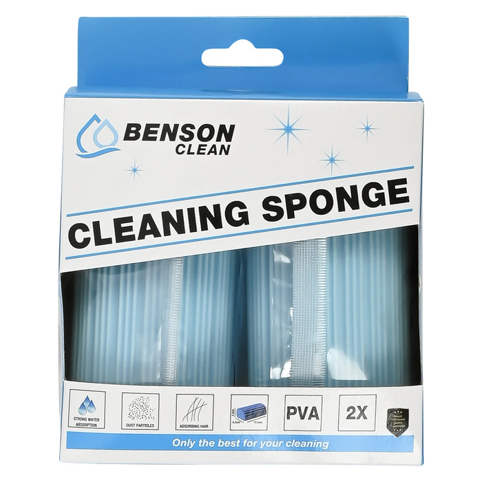 Schoonmaakspons PVA 2-delig – sterke reinigingsspons voor stof en vuil