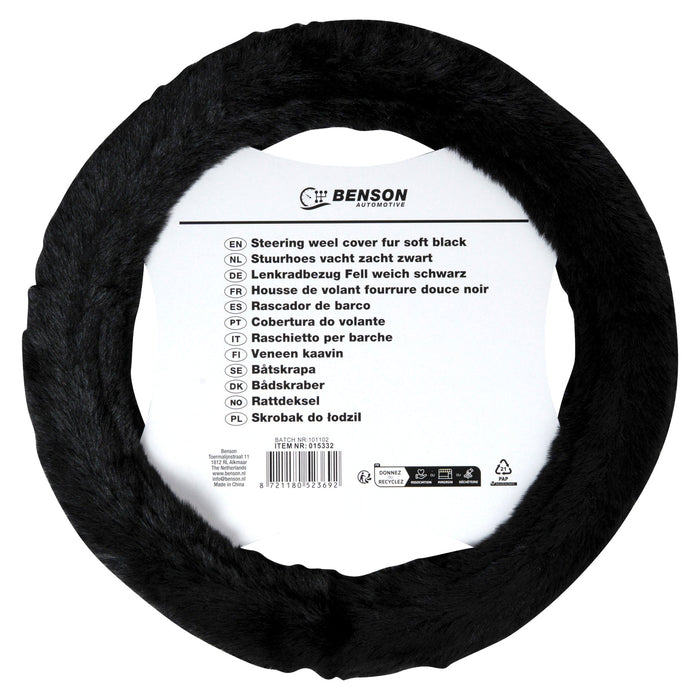 Stuurhoes vacht zacht zwart