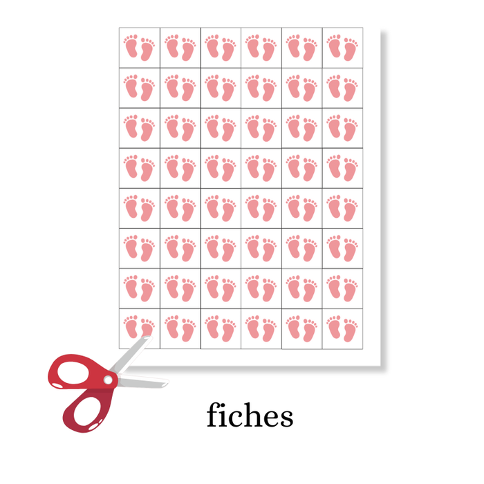 Babyshower Bingo Meisje 20 stuks  – Roze Strikjes Thema - Babyshower Spel | Digitale Download (PDF)