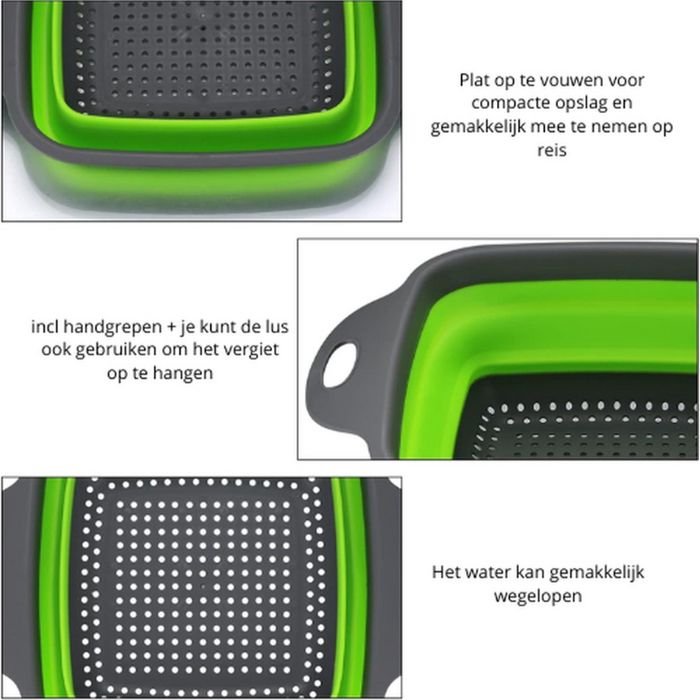 Opvouwbare Vergieten 2 Stuks