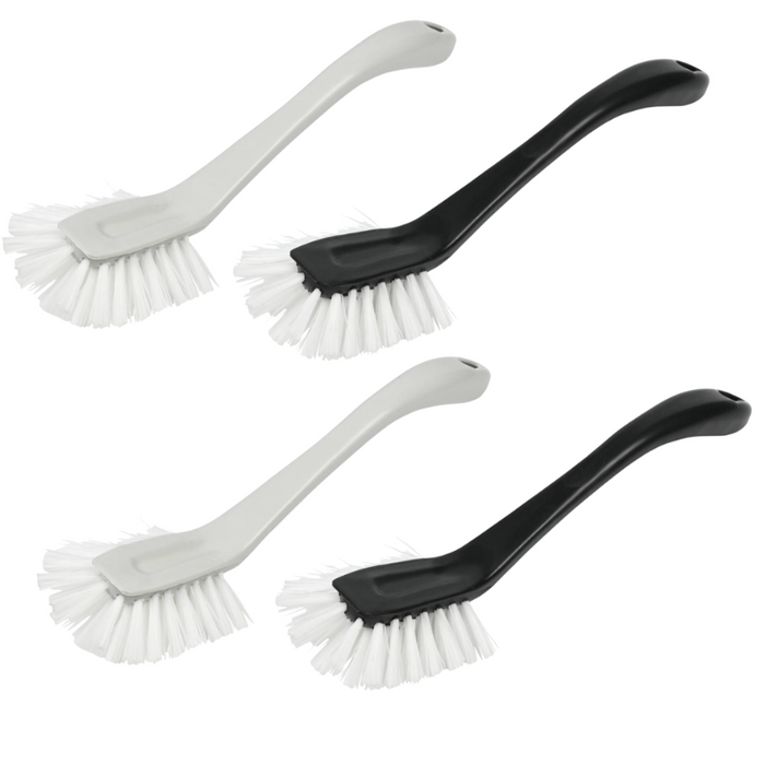 Set van 4 Afwasborstels Grijs en Zwart