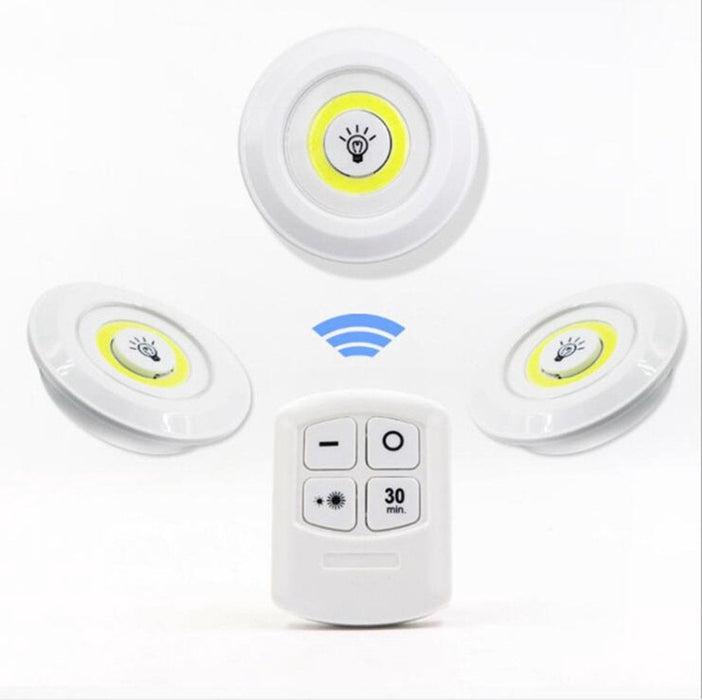 3 Stuks Draadloze ledlamp Kastverlichting Draadloze wandlamp Trapverlichting Draadloze ledspot Dimbaar Batterij