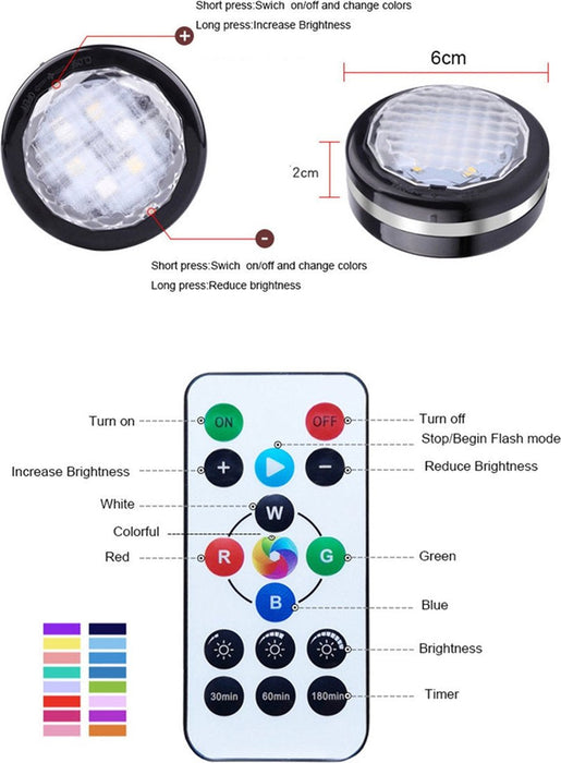 3 Stuks Draadloze ledlamp Oplaadbaar Kastverlichting Keukenverlichting Trapverlichting Dimbaar